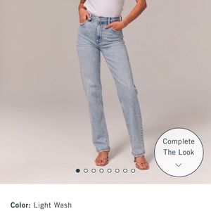 Abercrombie The 90’s Straight Ultra High Rise Jeans